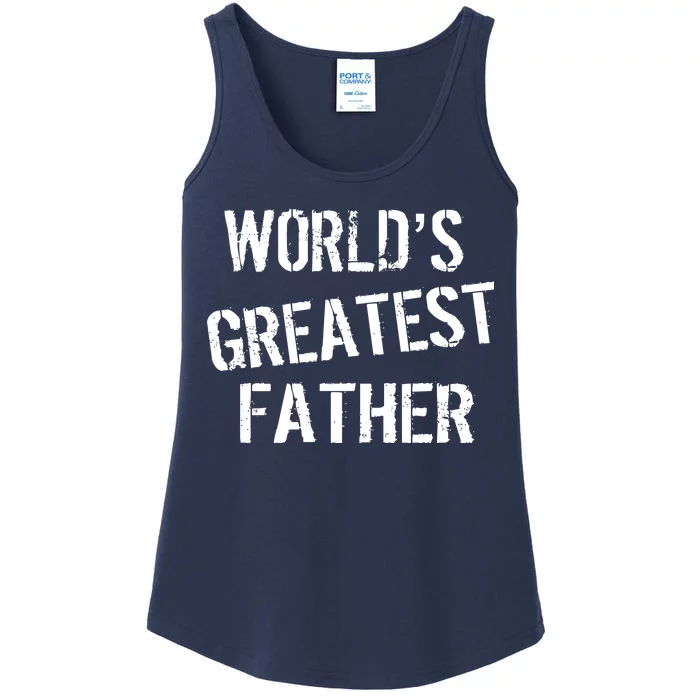 World's Greatest father Ladies Essential Tank