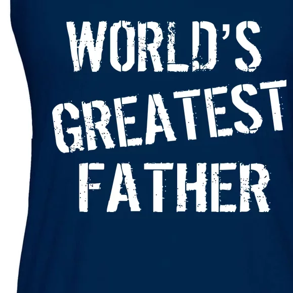 World's Greatest father Ladies Essential Flowy Tank