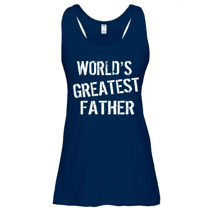 World's Greatest father Ladies Essential Flowy Tank