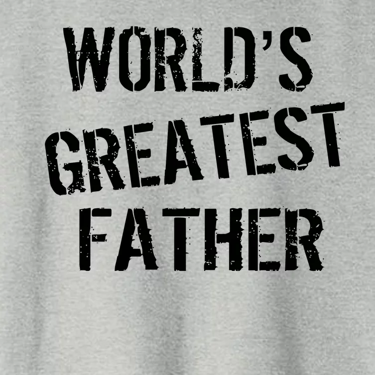 World's Greatest father Women's Crop Top Tee