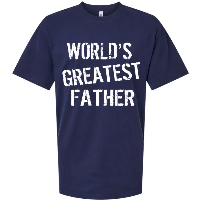 World's Greatest father Sueded Cloud Jersey T-Shirt