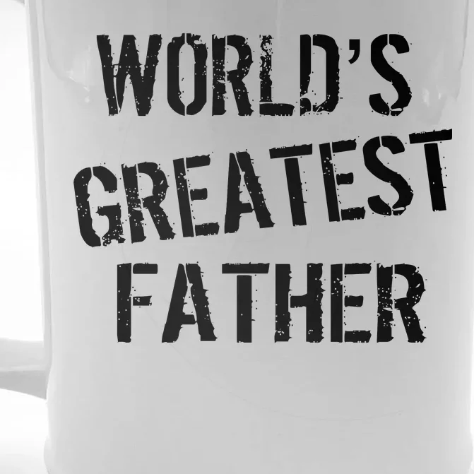 World's Greatest father Front & Back Beer Stein