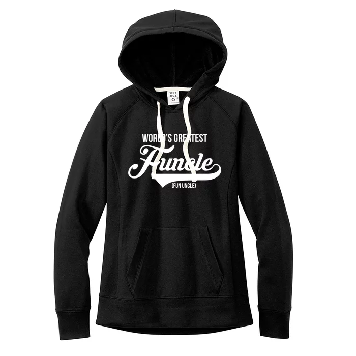 World's Greatest Funcle Fun Uncle Women's Fleece Hoodie