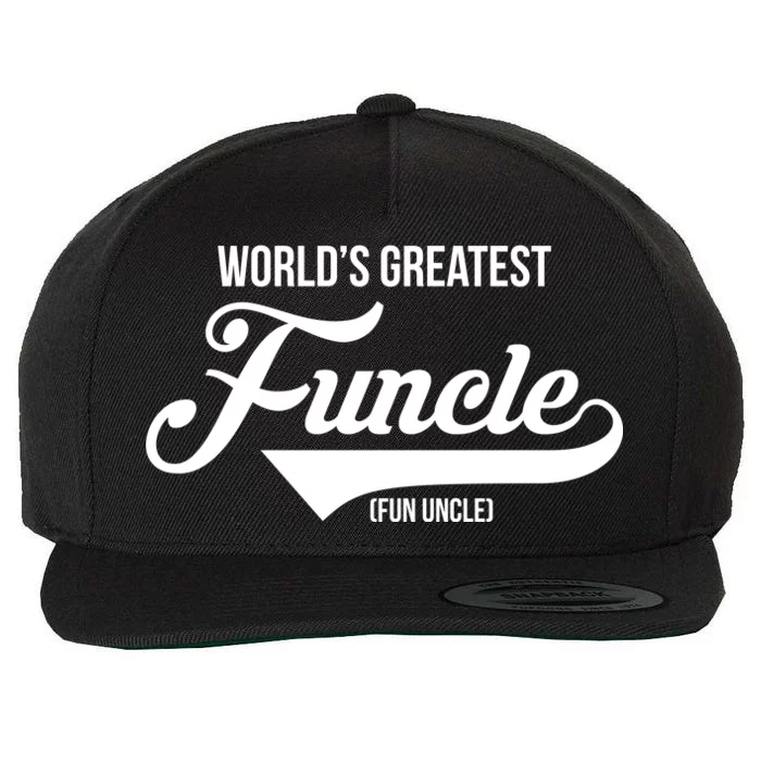 World's Greatest Funcle Fun Uncle Wool Snapback Cap