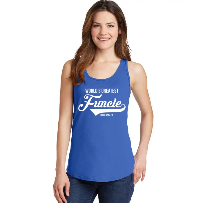 World's Greatest Funcle Fun Uncle Ladies Essential Tank