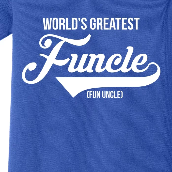 World's Greatest Funcle Fun Uncle Baby Bodysuit