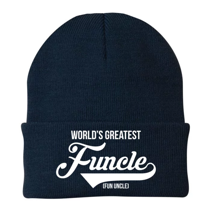 World's Greatest Funcle Fun Uncle Knit Cap Winter Beanie