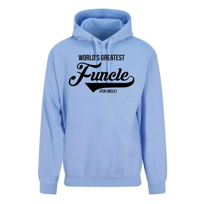 World's Greatest Funcle Fun Uncle Unisex Surf Hoodie