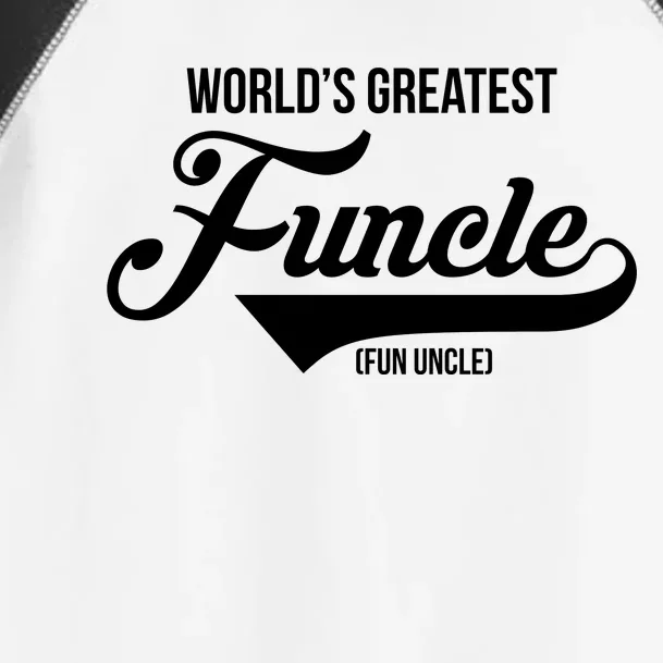 World's Greatest Funcle Fun Uncle Toddler Fine Jersey T-Shirt