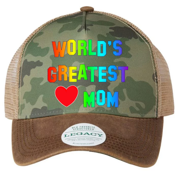 World's Greatest Mom Rainbow Legacy Tie Dye Trucker Hat