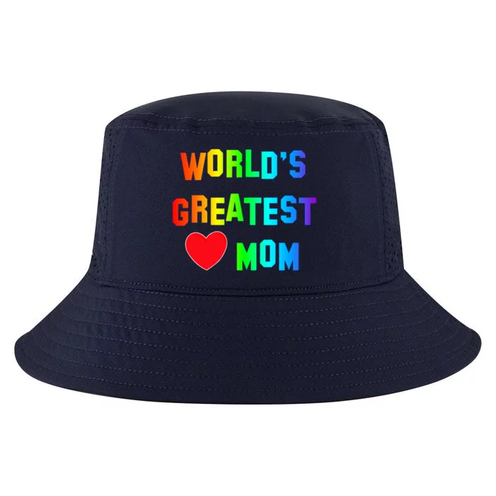 World's Greatest Mom Rainbow Cool Comfort Performance Bucket Hat