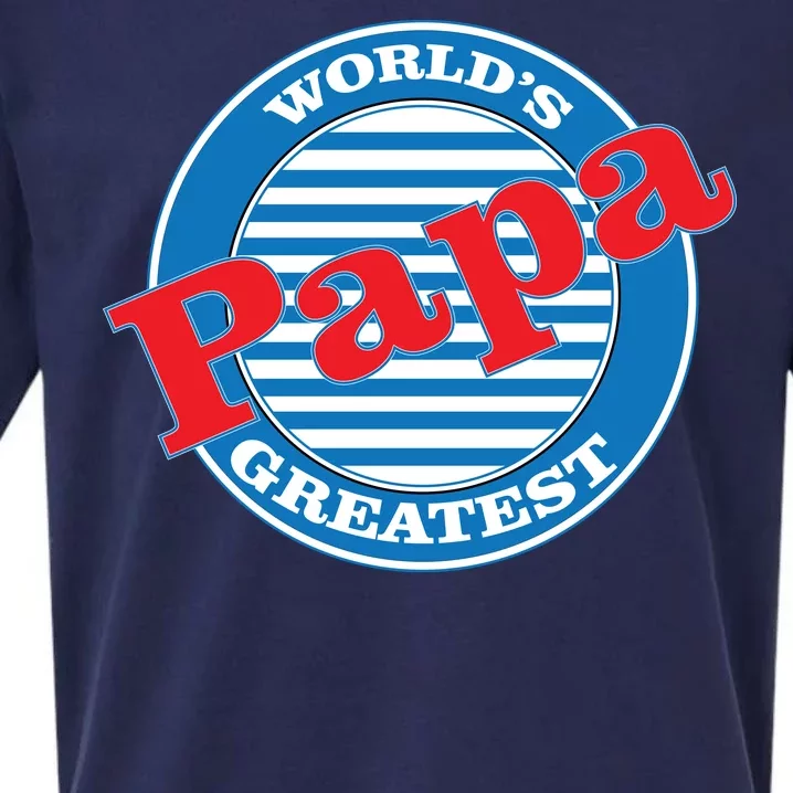 World's Greatest Papa Sueded Cloud Jersey T-Shirt