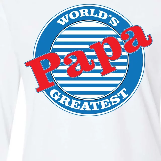 World's Greatest Papa Womens Cotton Relaxed Long Sleeve T-Shirt