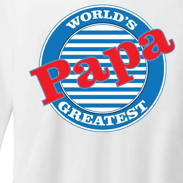 World's Greatest Papa Womens CVC Long Sleeve Shirt