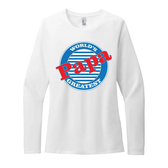 World's Greatest Papa Womens CVC Long Sleeve Shirt