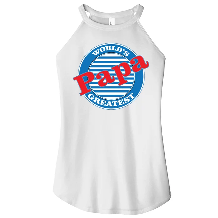 World's Greatest Papa Women’s Perfect Tri Rocker Tank