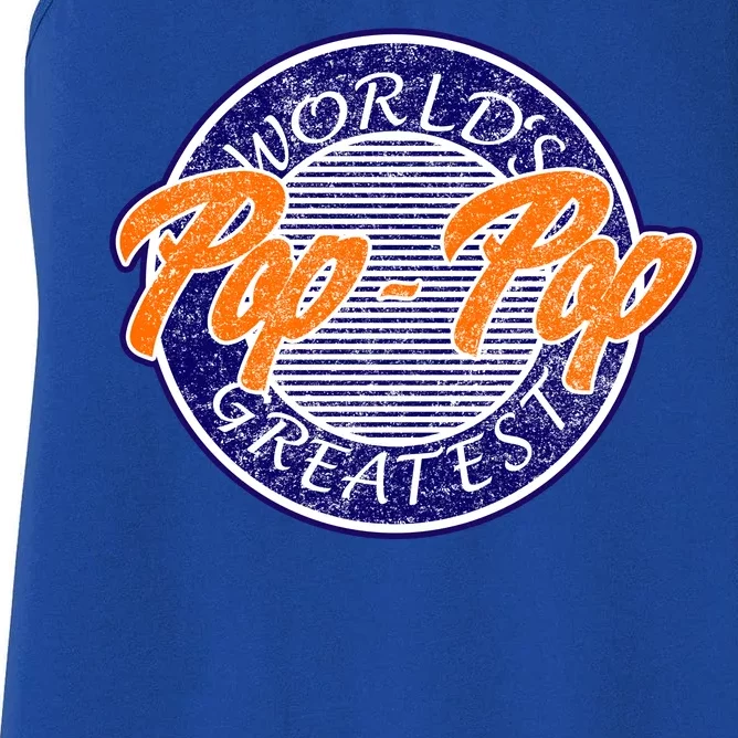 Worlds Greatest Pop-Pop Women's Racerback Tank