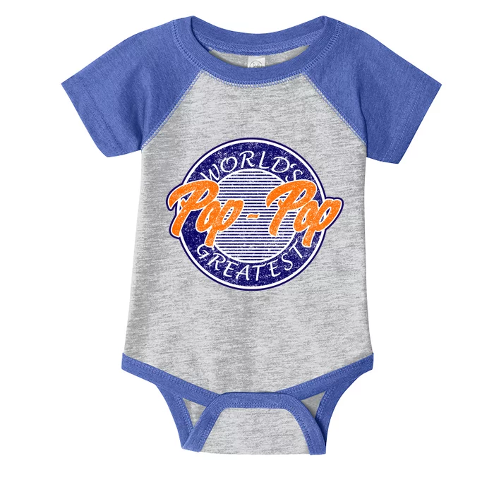 Worlds Greatest Pop-Pop Infant Baby Jersey Bodysuit