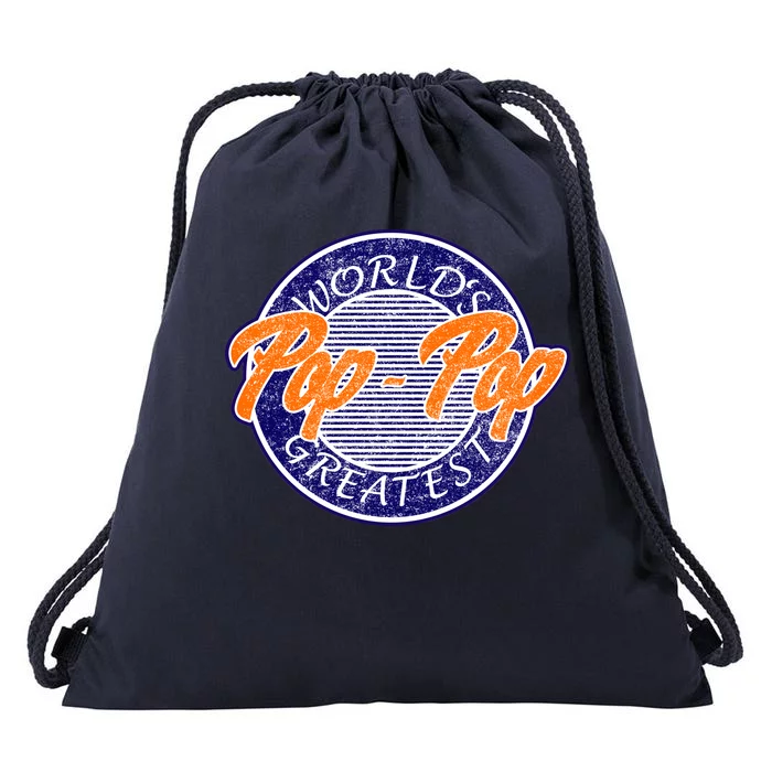 Worlds Greatest Pop-Pop Drawstring Bag