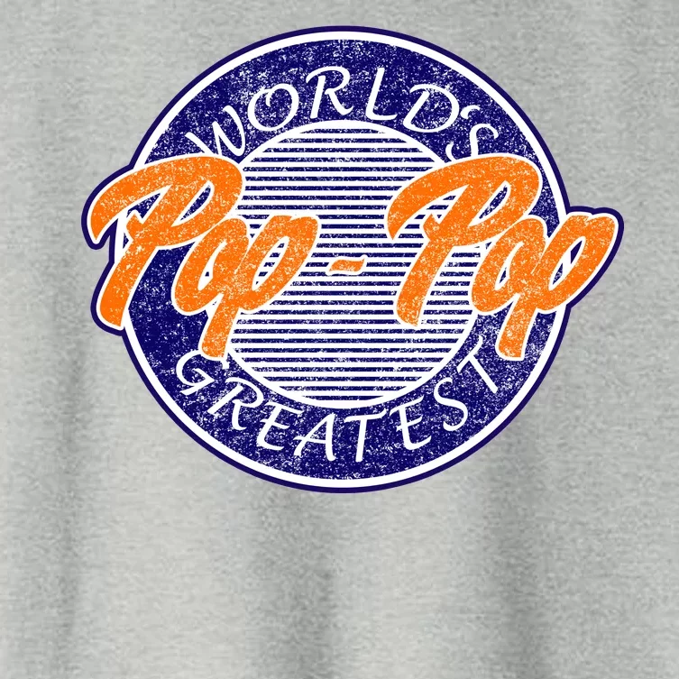 Worlds Greatest Pop-Pop Women's Crop Top Tee