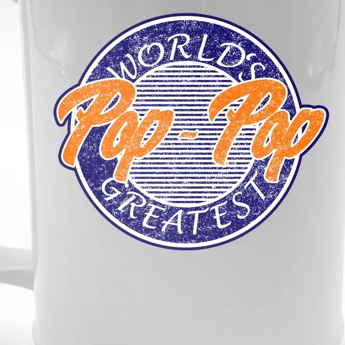 Worlds Greatest Pop-Pop Front & Back Beer Stein