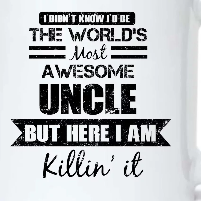 World's Most Awesome Uncle Black Color Changing Mug