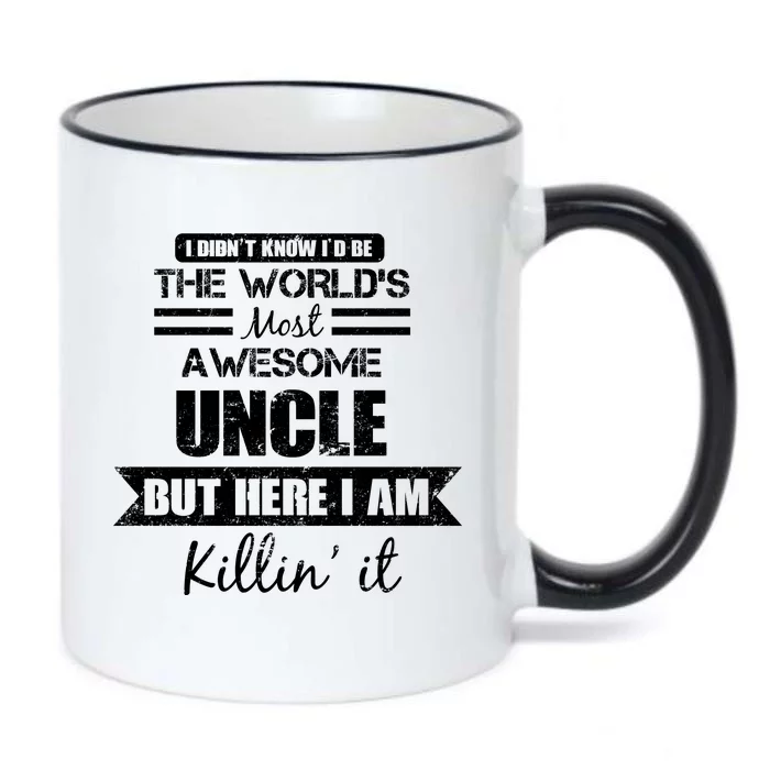 World's Most Awesome Uncle Black Color Changing Mug