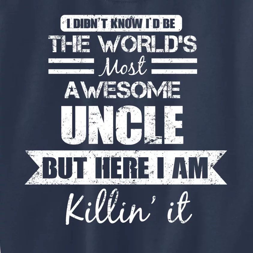 World's Most Awesome Uncle Kids Sweatshirt