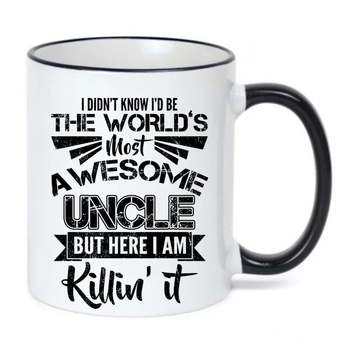 World's Most Awesome Uncle Killing It Black Color Changing Mug