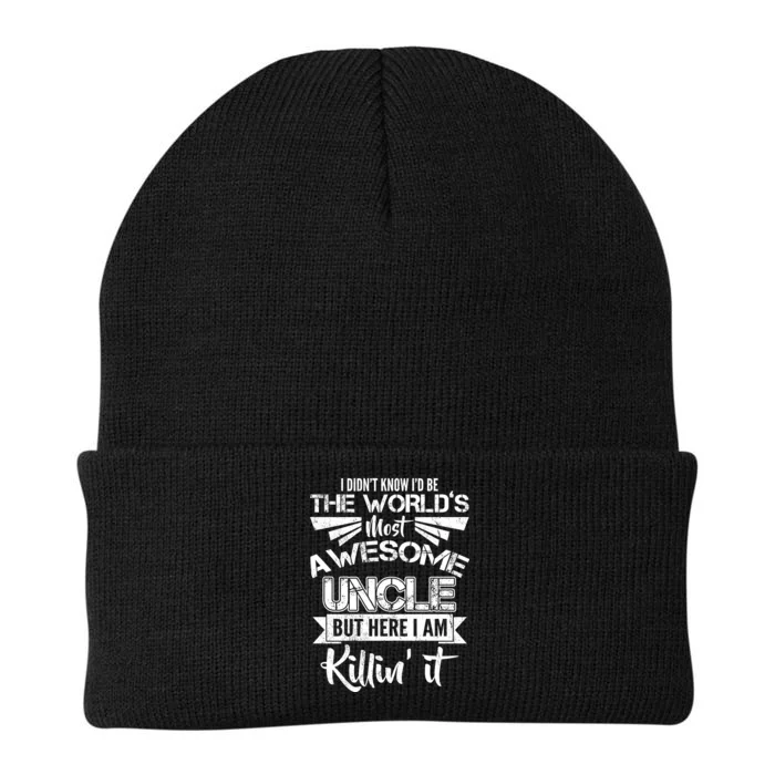 World's Most Awesome Uncle Killing It Knit Cap Winter Beanie