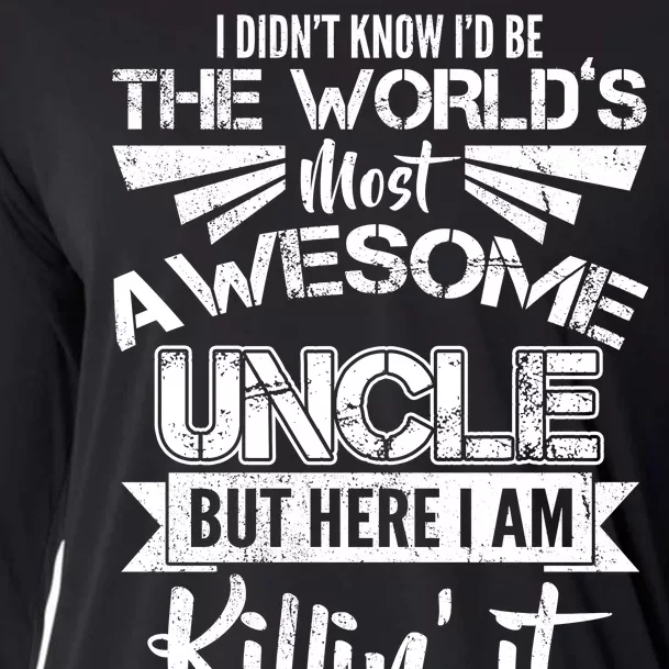 World's Most Awesome Uncle Killing It Cooling Performance Long Sleeve Crew