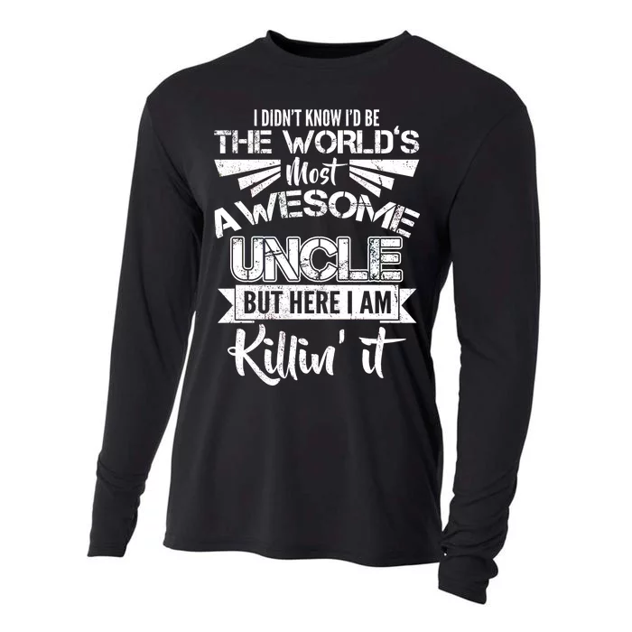 World's Most Awesome Uncle Killing It Cooling Performance Long Sleeve Crew