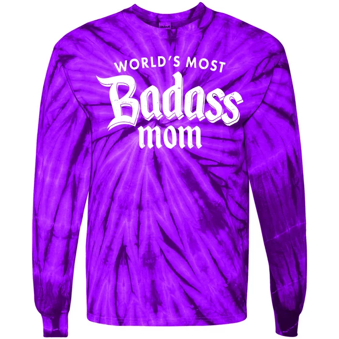 World's Most Badass Mom Tie-Dye Long Sleeve Shirt