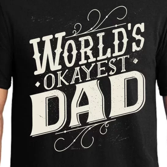 World's Okayest Dad Pajama Set