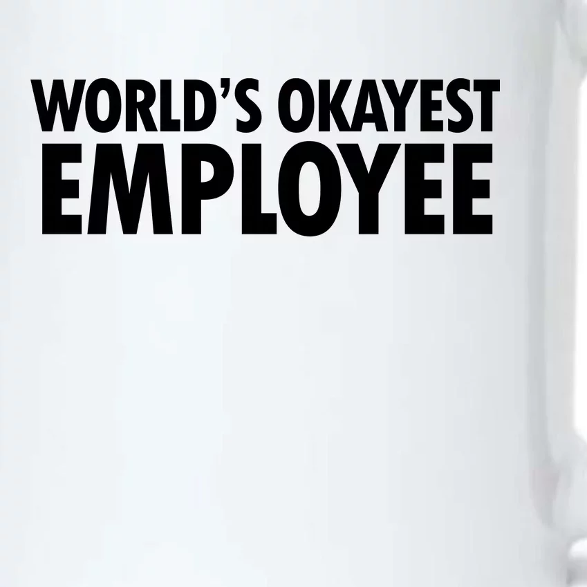 World's Okayest Employee Black Color Changing Mug