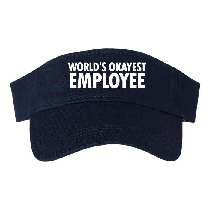 World's Okayest Employee Valucap Bio-Washed Visor