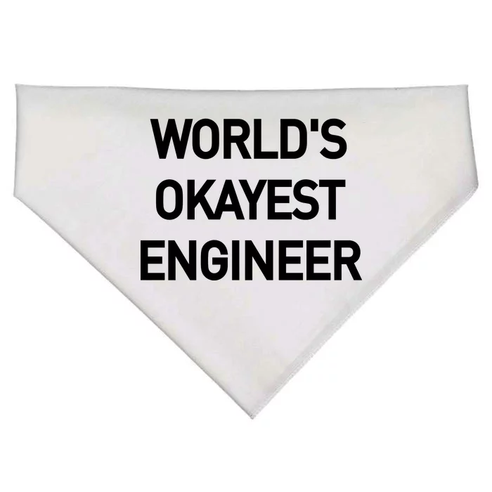 World's Okayest Engineer USA-Made Doggie Bandana