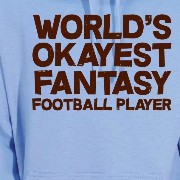 World's Okayest Fantasy Football Player Unisex Surf Hoodie