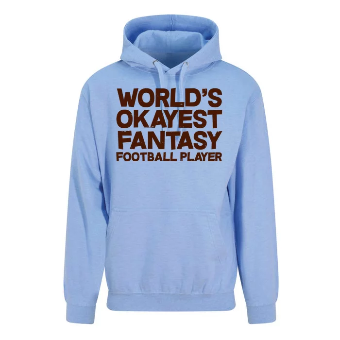 World's Okayest Fantasy Football Player Unisex Surf Hoodie