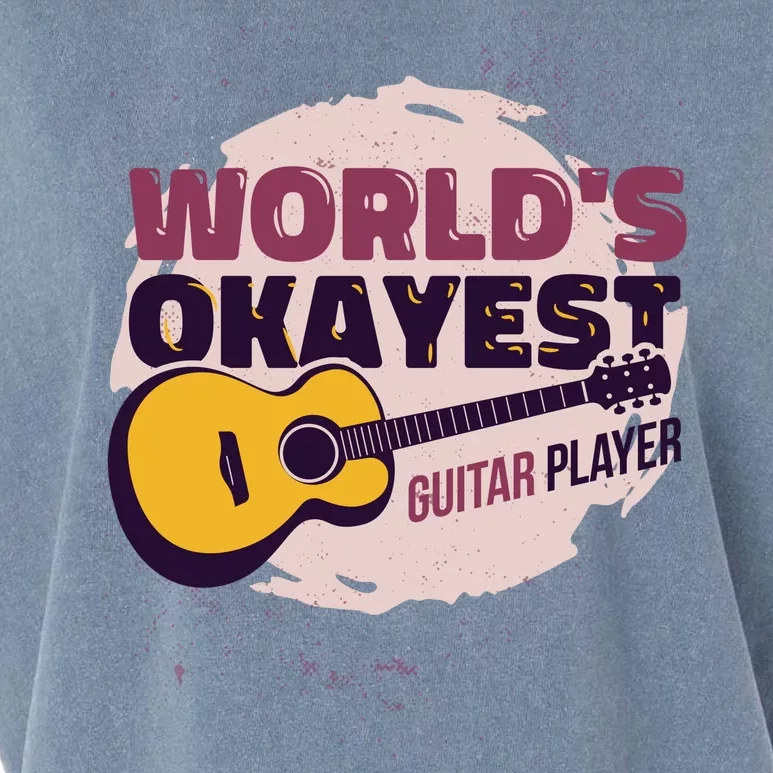 World's Okayest Guitar Player Garment-Dyed Women's Muscle Tee