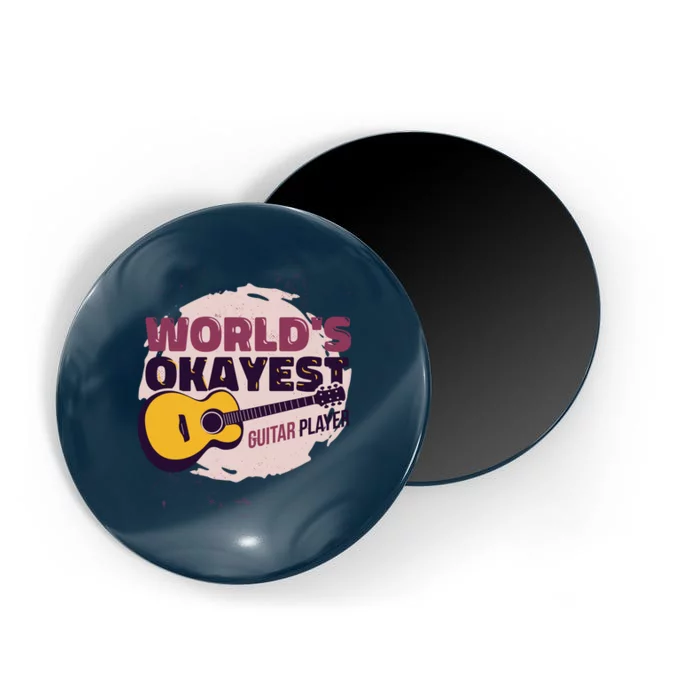 World's Okayest Guitar Player Magnet