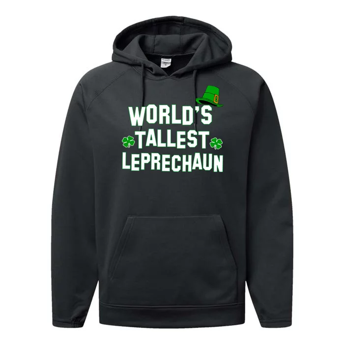 World's Tallest Leprechaun Performance Fleece Hoodie