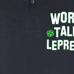 World's Tallest Leprechaun Softstyle Adult Sport Polo