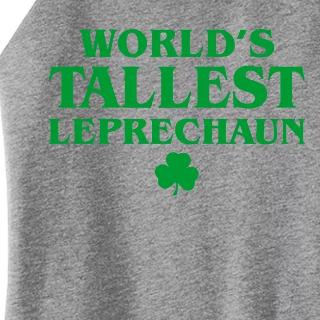 World's Tallest Leprechaun Clover Funny St. Patrick's Day Women’s Perfect Tri Rocker Tank