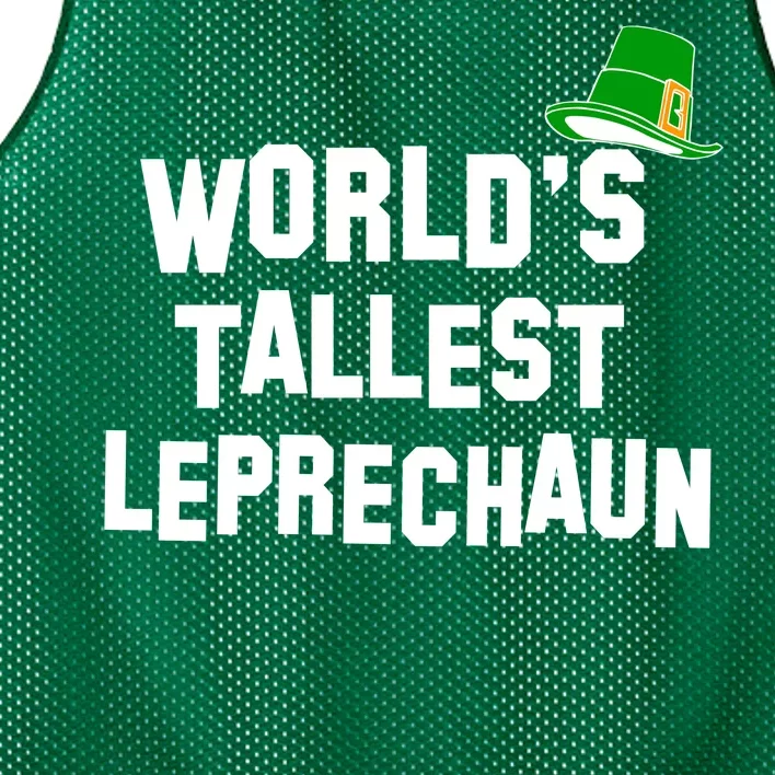 World's Tallest Leprechaun Funny St Patricks Day Mesh Reversible Basketball Jersey Tank