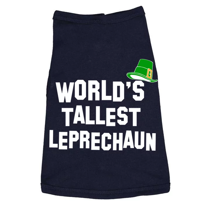 World's Tallest Leprechaun Funny St Patricks Day Doggie Tank