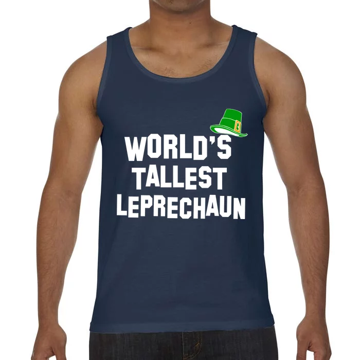 World's Tallest Leprechaun Funny St Patricks Day Comfort Colors® Tank Top