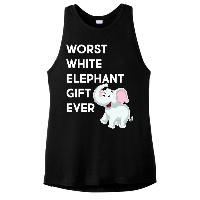 Worst White Christmas Gift Ever Ladies Tri-Blend Wicking Tank