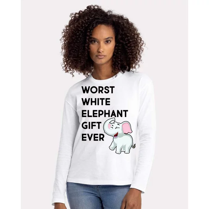 Worst White Christmas Gift Ever Womens Cotton Relaxed Long Sleeve T-Shirt