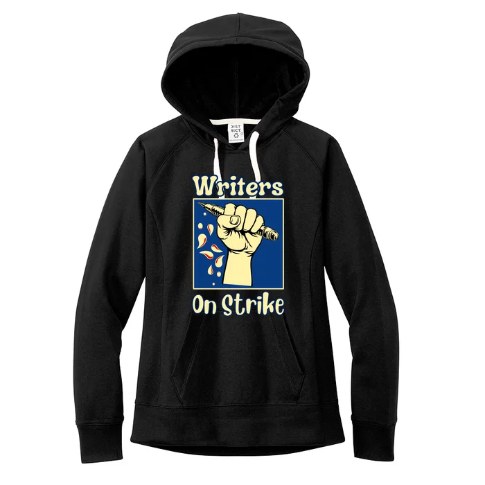 Writers On Strike Women's Fleece Hoodie